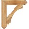 Ekena Millwork Imperial Arts and Crafts Rough Sawn Bracket w/ Offset Brace, Western Red Cedar, 8"W x 32"D x 36"H BKT0806X32X36IMP03RWR - alternate 4